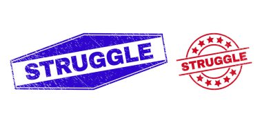 Yuvarlak ve Hexagon Şekillerinde StRUGLE desenli Damgalar