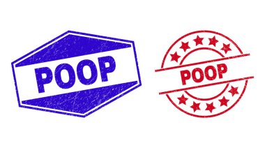 POOP, Yuvarlak ve Altıgen Biçimlerde Aşınmış Rozetler