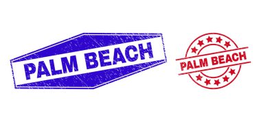 PALM BEACH Yuvarlak ve Hexagon Şekillerinde Kirli Damgalar