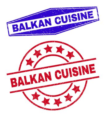 BALKAN CUISINE Tehlike Mührü Çember ve Altıgen Şekiller