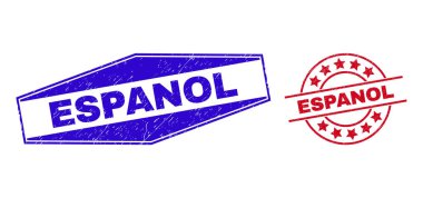 ESPANOL Çemberde ve Altıgen Şekilde Pul Mühürleri