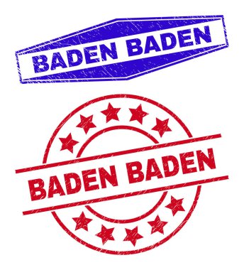 BADEN BADEN Çemberdeki Kirli Mühürler ve Altıgen Şekiller