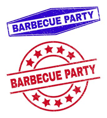 BARBECUE PARTİ Yuvarlak ve Altıgen şekilli mühürler