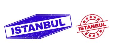 ISTANBUL Çemberde ve Altıgen Şekilde Hırıldayan Rozetler