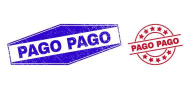 PAGO Çember ve Altıgen Şekillere Çizilmiş Rozetler