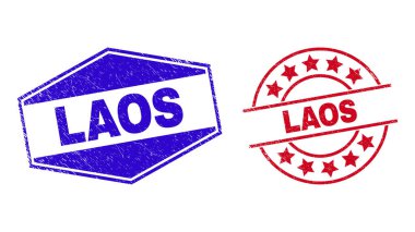 Yuvarlak ve Altıgen Şekilde LAOS Tehlike Rozetleri