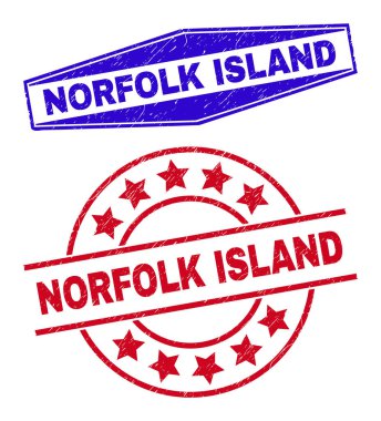 NORFOLK ADLAND Yuvarlak ve Altıgen Biçimli Kirli Mühürler