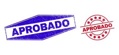 APROBADO Kauçuk Damgaları Çember ve Altıgen Şekiller