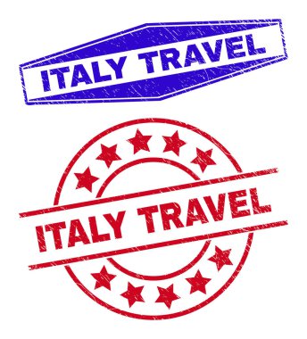 ITALY TRAVEL Kauçuk Damgaları Çember ve Altıgen Biçimlerde