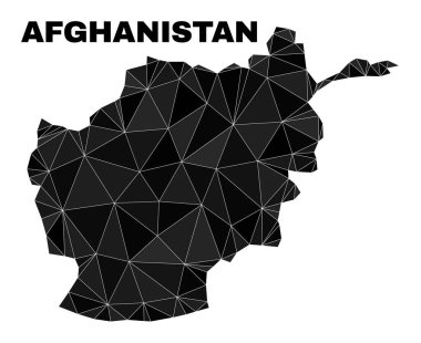 Vector Lowpoly Afghanistan Map