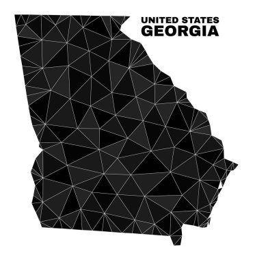 Vector Lowpoly Georgia State Map