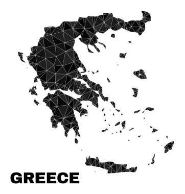 Vector Lowpoly Greece Map