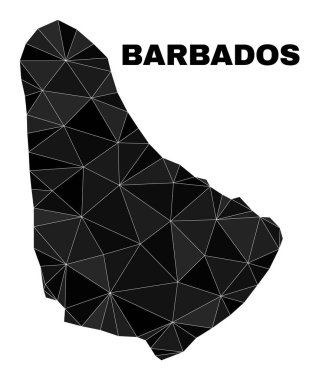 Vector Polygonal Barbados Map
