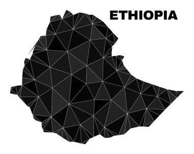 Vector Polygonal Ethiopia Map