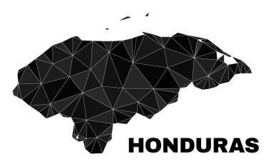 Vector Lowpoly Honduras Map