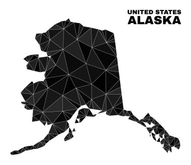 Vector Lowpoly Alaska Map