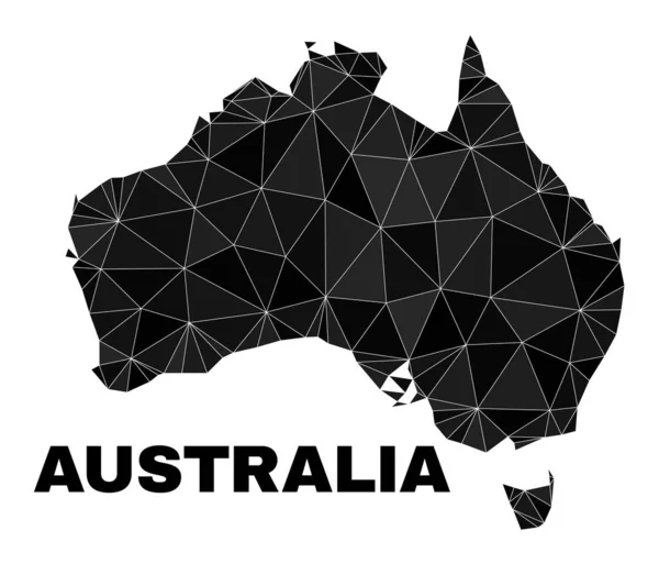 ベクトル三角形｜オーストラリア地図 — ストックベクタ