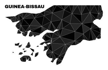 Vector Polygonal Guinea-Bissau Map
