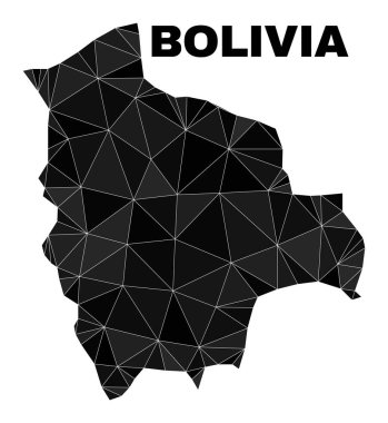 Vector Lowpoly Bolivia Map