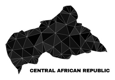 Vector Polygonal Central African Republic Map