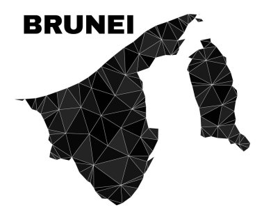 Vector Polygonal Brunei Map