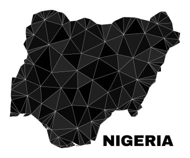 Vector Polygonal Nigeria Map