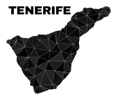 Vector Lowpoly Tenerife Map
