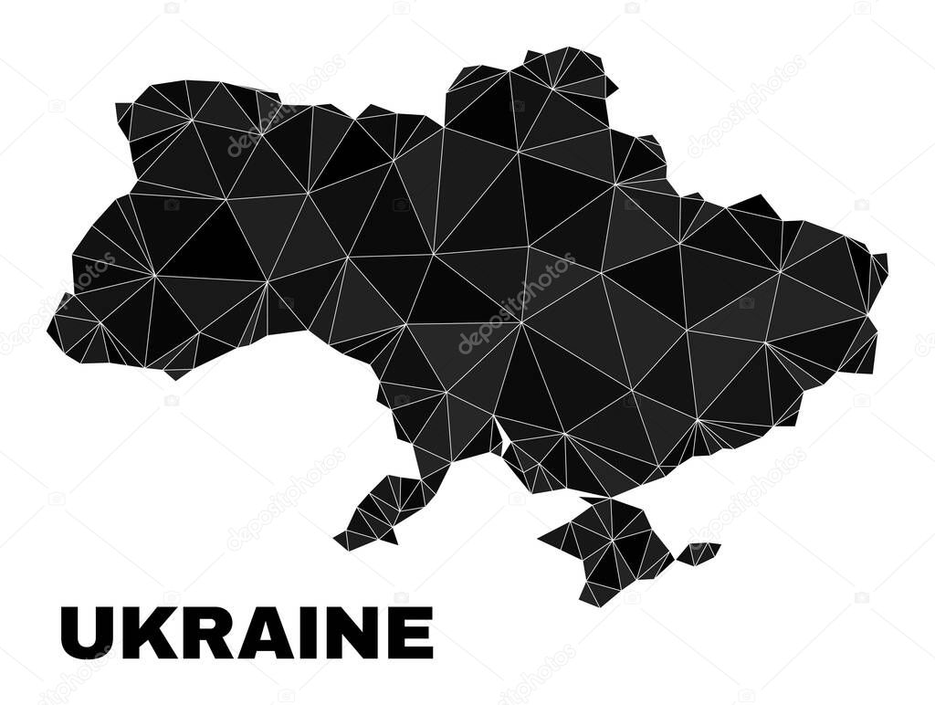 Vector Lowpoly Ukraine Map