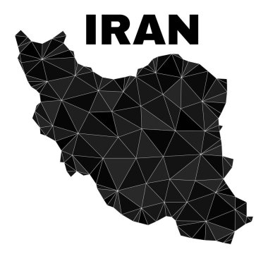 Vektör Çokgen İran Haritası