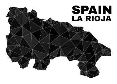 İspanya 'nın La Rioja Üçgeni Doldurulmuş Vektör Üçgeni