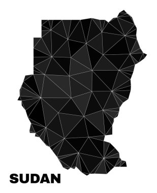 Vektör Çokgen Sudan Haritası