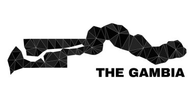 Gambiya Haritası Vektör Çokgeni