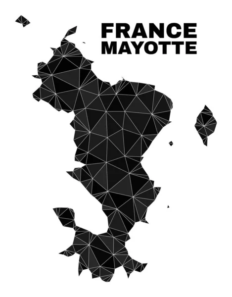 Vector Lowpoly Mayotte Islands Map — стоковий вектор