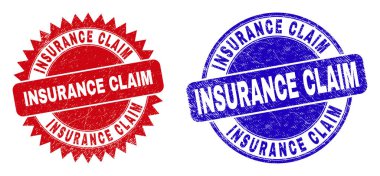 INSURANCE CLAIM Yuvarlak ve Rosette Tehlike Dokusuyla Mühürlü