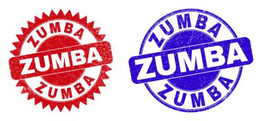 ZUMBA Yuvarlak ve Grunge Biçimli Rosette Filigranları