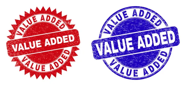 VALUE ADDED Round ve Rosette Pulları Kirli Biçimli — Stok Vektör