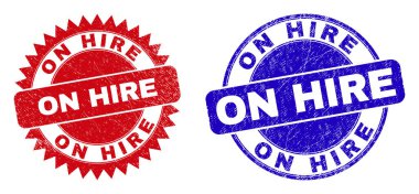 HIRE Round ve Rosette Filigranı Grunged Style