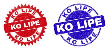 KO LIPE Yuvarlak ve Aşınmış Dokuyla Rosette Damgaları