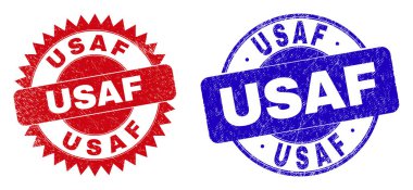 USAF Yuvarlak ve Rosette Tehlike Yüzeyi ile Mühürlü