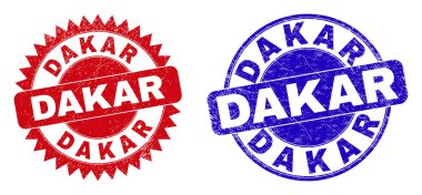 DAKAR Yuvarlak ve Grunged Style ile Rosette Filigranı