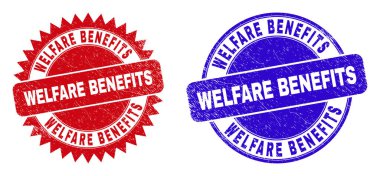 WELFARE BENEFITS Yuvarlak ve Rosette Damga Mührü Çizik Biçimli