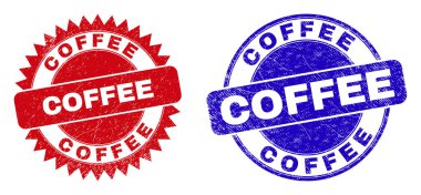 Grunge Stili Kahve Yuvarlak ve Rosette Filigranı