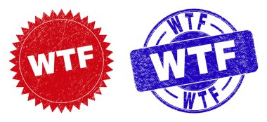 Çürümüş desenli WTF Yuvarlak ve Rosette Mühürleri