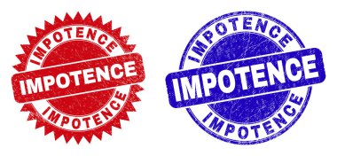 IMPOTENCE Yuvarlak ve Yüzeyi Çizilmiş Rosette Mühürleri