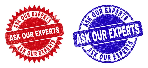 ASK OUR EXPERTS Round and Rosette Watermarks with Unclean Surface — Stock Vector