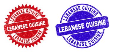LEBANESE CUISINE Yuvarlak ve Rosette Kederli Mühürleri