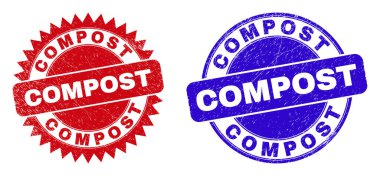 COMPOST Yuvarlak ve Aşınmış Yüzeyli Rosette Filigranı