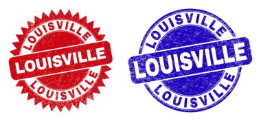 LOUISVILLE Yuvarlak ve Rosette Mühürlü Aşınmış Yüzey