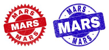 Yüzeyi çizilmiş MARS Yuvarlak ve Rosette Mühürleri