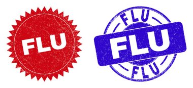 Yüzeyi çizik olan FLU Yuvarlak ve Rosette Damgaları